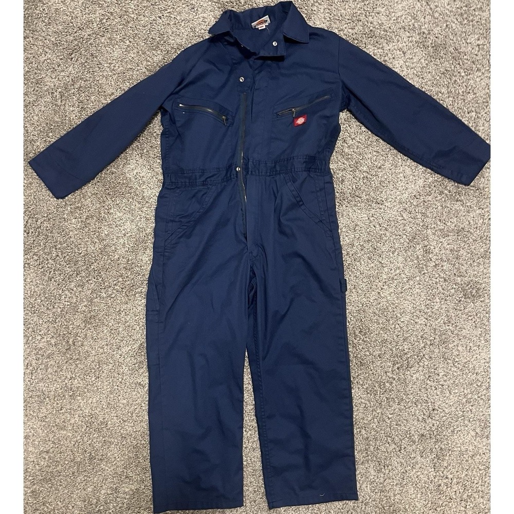 Mens Dickies LS Coveralls Navy Vintage. No‎ Tag See Measurements. EUC- Pristine.